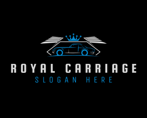 Royal Wings Car  logo design