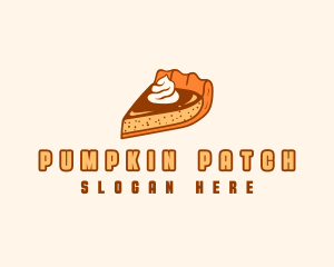 Pumpkin Cake Dessert logo design