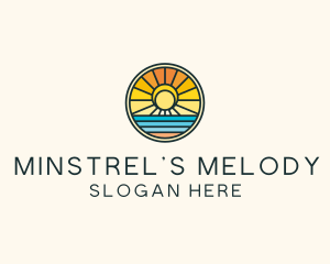 Sunset Beach Resort logo design