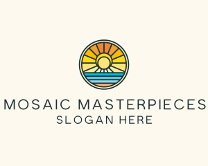 Sunset Beach Resort logo design