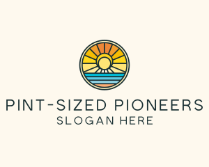 Sunset Beach Resort logo design