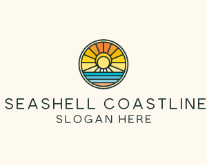 Sunset Beach Resort logo design