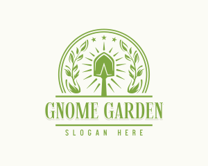 Garden Shovel Landscaper logo design