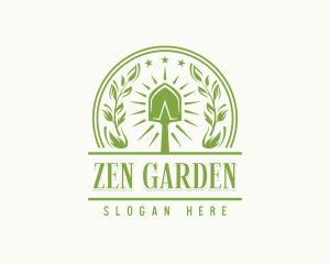 Garden Shovel Landscaper logo design