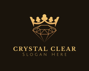 Golden Crystal Crown logo design