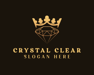 Golden Crystal Crown logo design