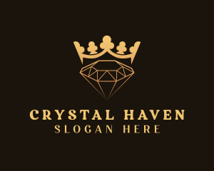 Golden Crystal Crown logo design