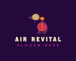 Michigan Hot Air Balloon logo design