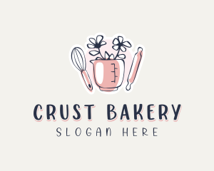 Floral Bakery Patisserie logo design