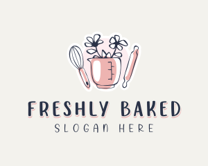 Floral Bakery Patisserie logo design