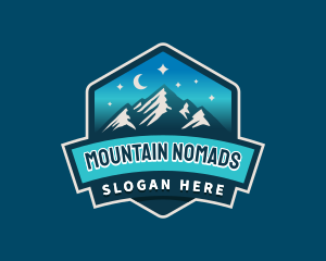 Outdoor Mountain Night logo design