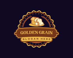 Wheat Bread Bakery Emblem logo design