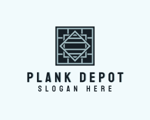 Home Depot Floor Tile logo design