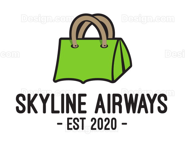 Green Tent Bag Logo