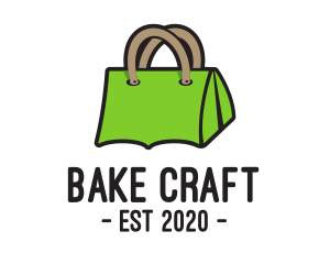 Green Tent Bag logo design