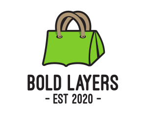 Green Tent Bag logo design