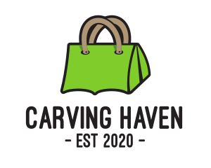 Green Tent Bag logo design