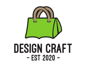 Green Tent Bag logo design