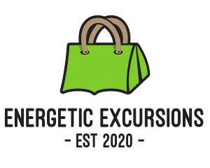 Green Tent Bag logo design