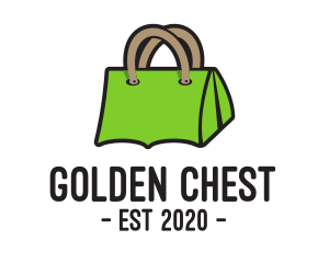 Green Tent Bag logo design