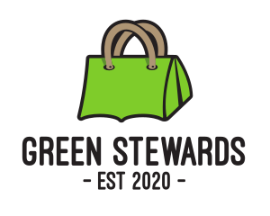 Green Tent Bag logo design