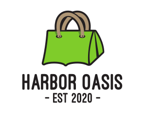 Green Tent Bag logo design