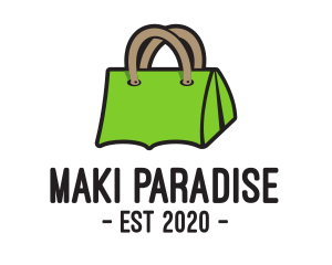 Green Tent Bag logo design