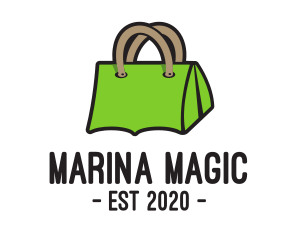 Green Tent Bag logo design