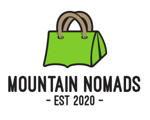 Green Tent Bag logo design