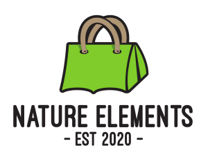 Green Tent Bag logo design