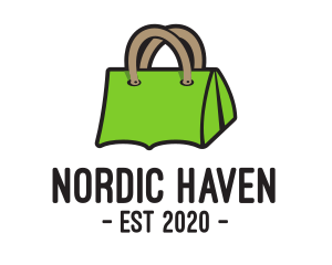 Green Tent Bag logo design