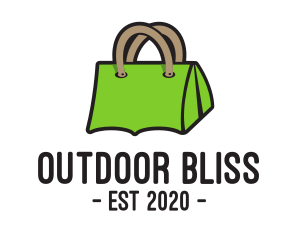 Green Tent Bag logo design