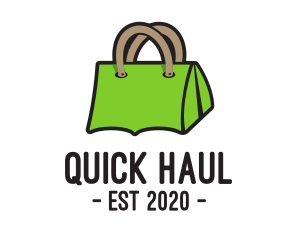 Green Tent Bag logo design