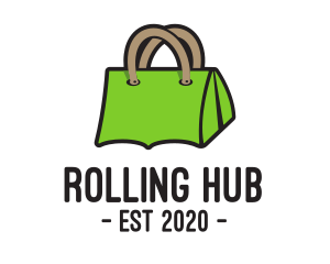 Green Tent Bag logo design