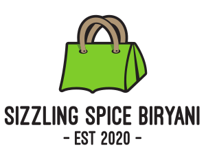 Green Tent Bag logo design