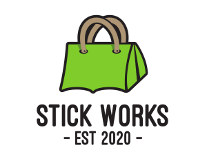 Green Tent Bag logo design