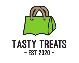 Green Tent Bag logo design