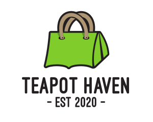 Green Tent Bag logo design