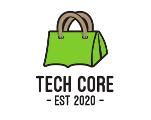 Green Tent Bag logo design