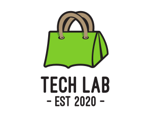 Green Tent Bag logo design