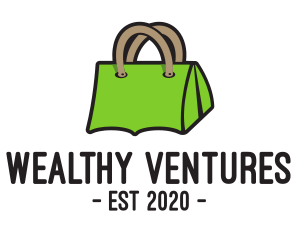 Green Tent Bag logo design