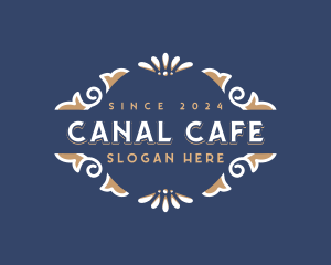 Ornamental Restaurant Cafe logo design