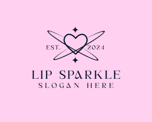 Heart Sparkle Orbit logo design