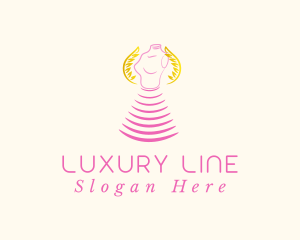 Fashion Mannequin Laurel logo design