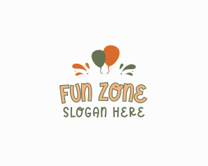 Balloon Splash Wordmark logo design