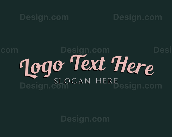 Retro Style Fashion Logo