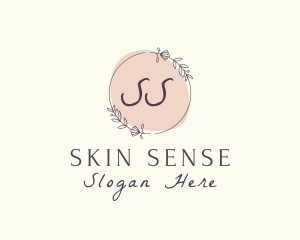 Floral Watercolor Beauty Cosmetics  logo design