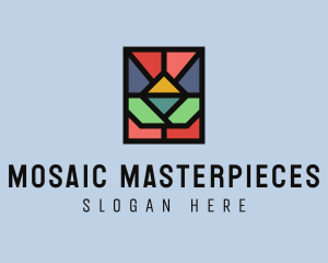 Geometric Mosaic Window logo design