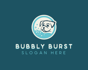 Bubble Bath Dog Grooming logo design