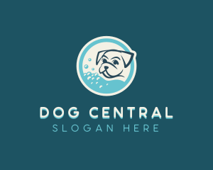 Bubble Bath Dog Grooming logo design